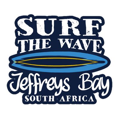 Surf Jeffreys Bay, Surf The Wave Jeffreys Bay South Africa Sticker
