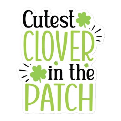 St. Patrick&#39;s Day Cutest Clover Sticker