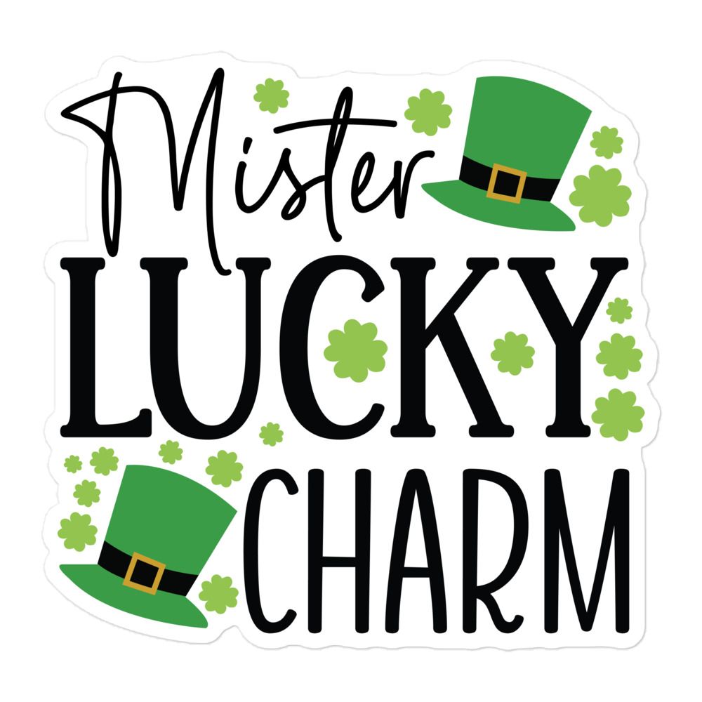 St. Patrick&#39;s Day Mister Lucky Charm Sticker
