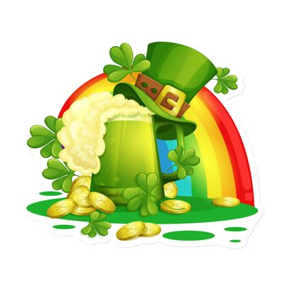 St Patrick&#39;s Day Rainbow Magnet