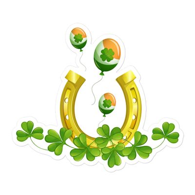 St Patrick&#39;s Day Luck Sticker