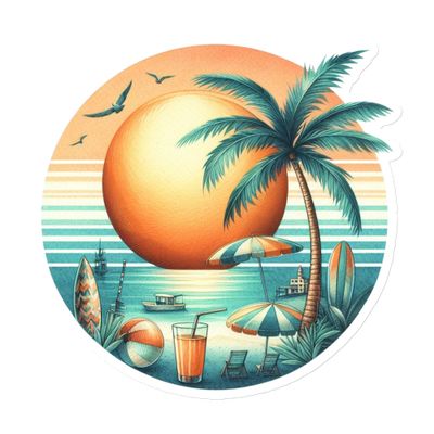 Summer Vacation Vibes (2) Magnet