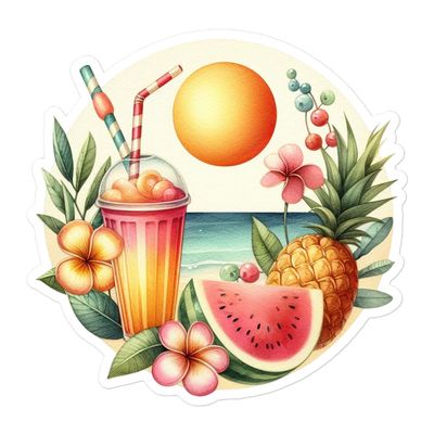 Summer Vacation Vibes (3) Sticker