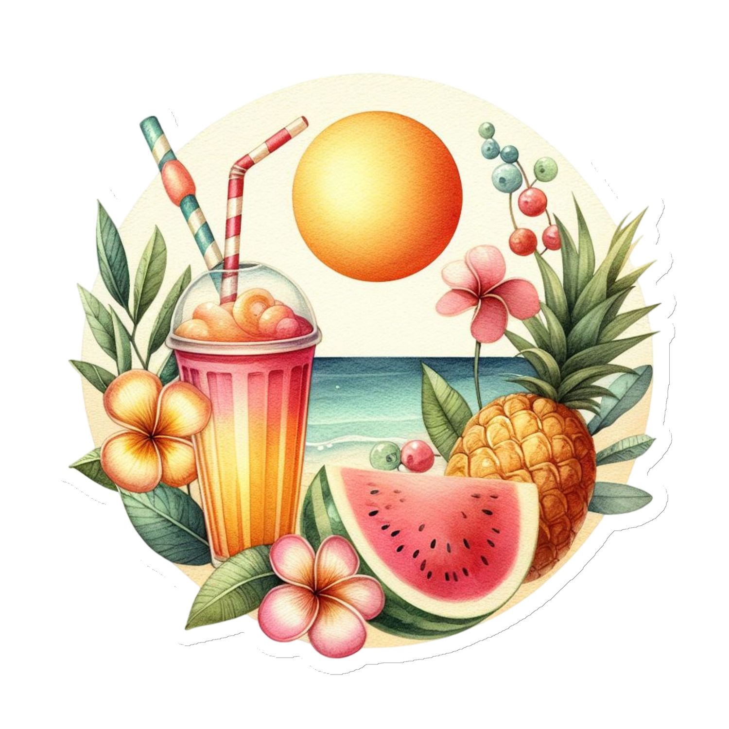 Summer Vacation Vibes (3) Magnet