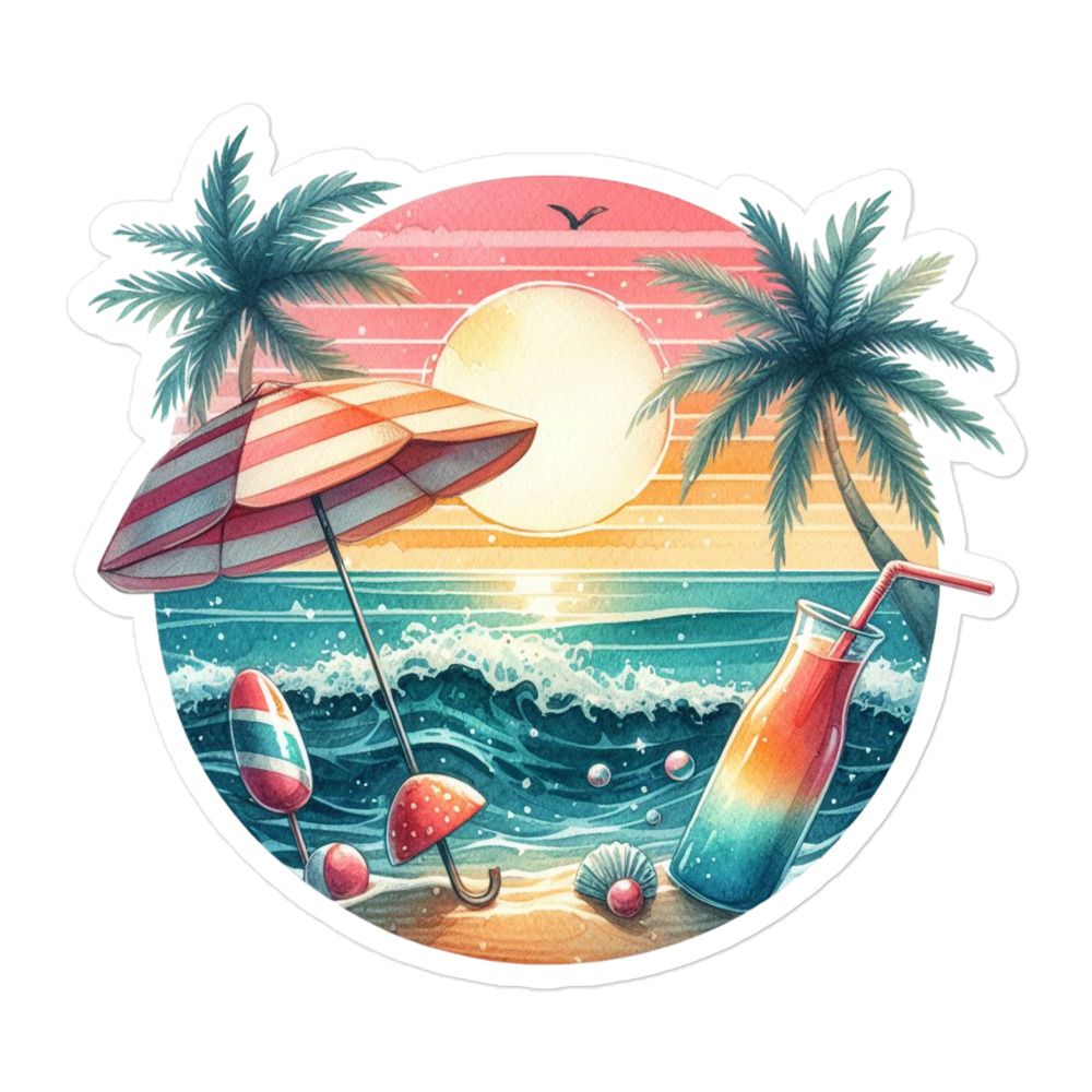 Summer Vacation Vibes (4) Sticker