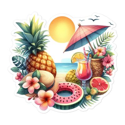 Summer Vacation Vibes (5) Sticker