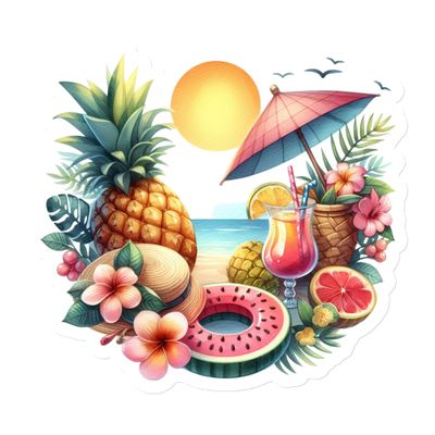 Summer Vacation Vibes (5) Magnet
