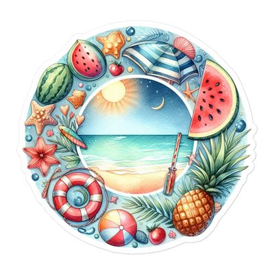 Summer Vacation Vibes (7) Sticker