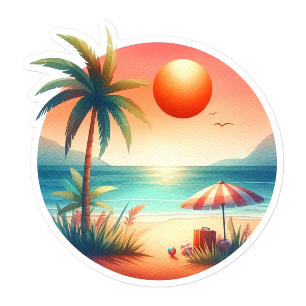 Summer Vacation Vibes (6) Sticker