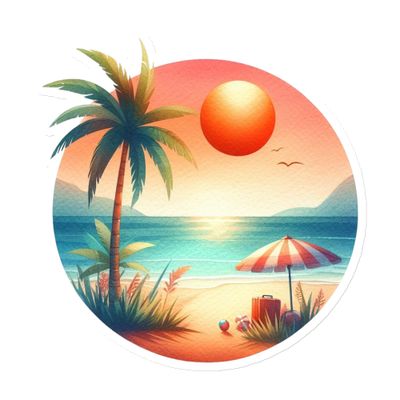Summer Vacation Vibes (6) Magnet