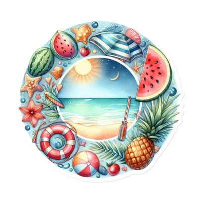 Summer Vacation Vibes (7) Magnet
