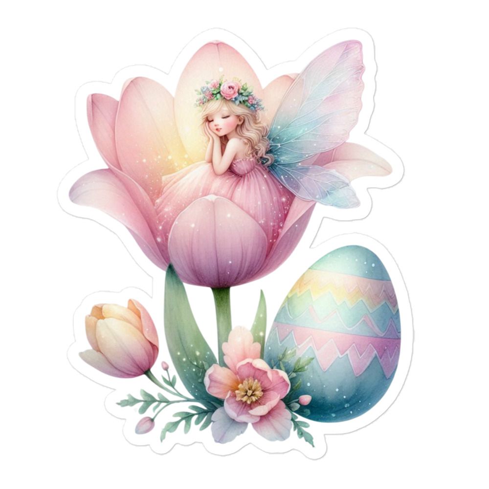 Dreaming Easter Fairy Sticker