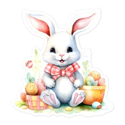 Cute Easter Bunny Sticker