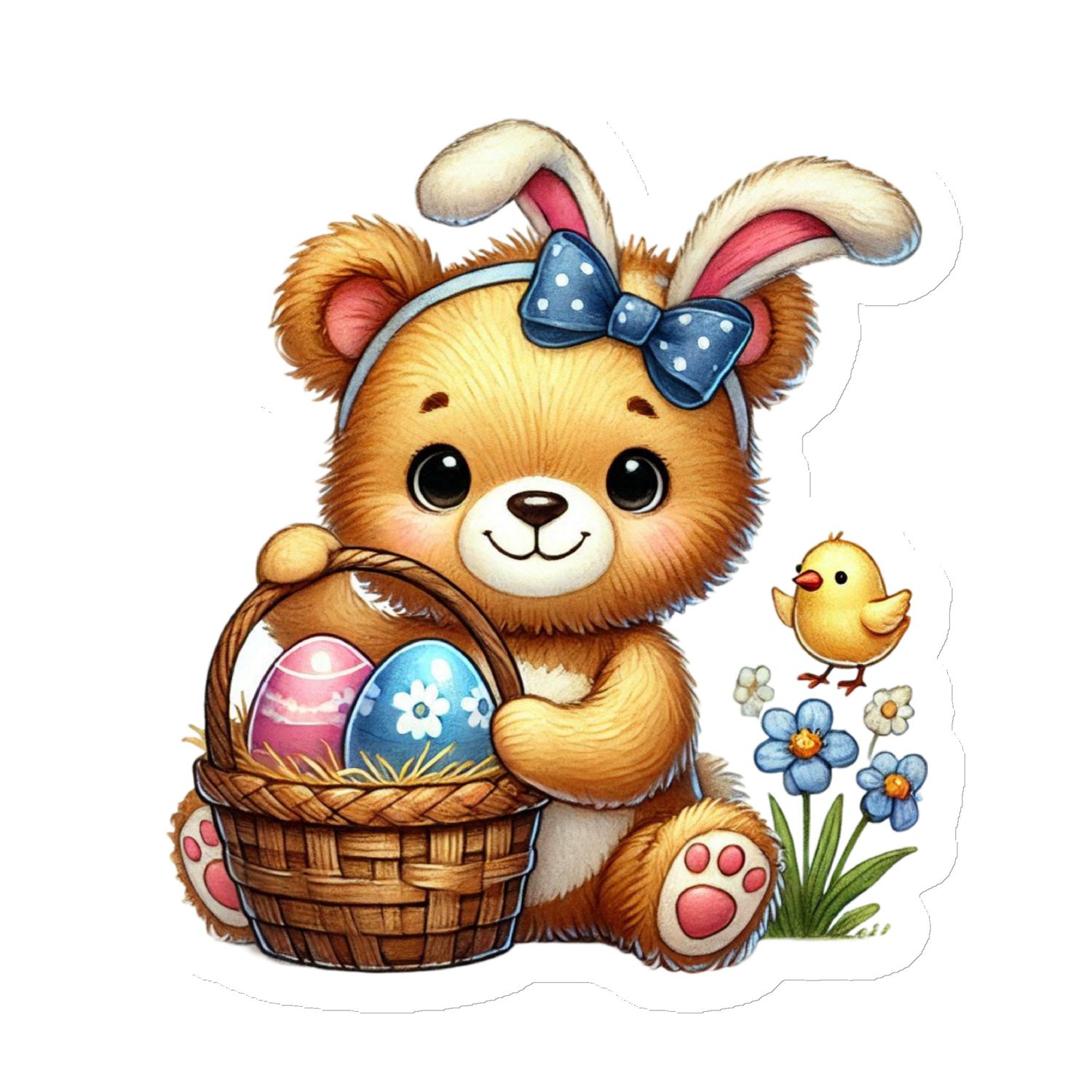 Cute Easter Bear Magnet