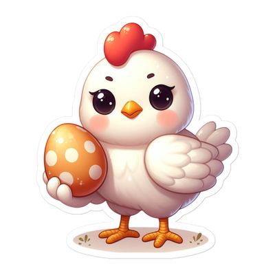 Easter Chicken Sticker