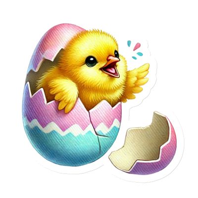 Hatching Easter Chick Magnet