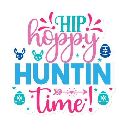 Easter Hip Hoppy Huntin Time Magnet