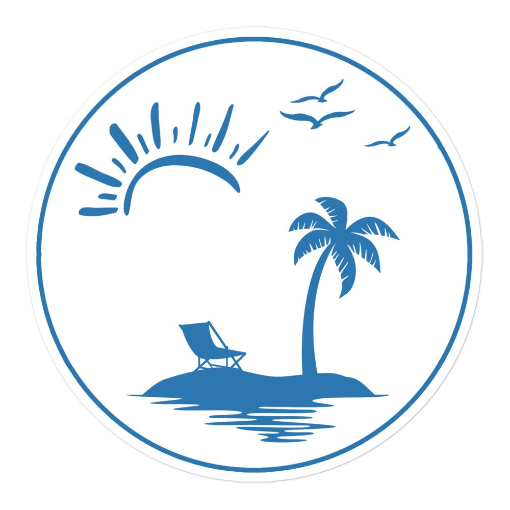 Vacation Vibes Circle Sticker