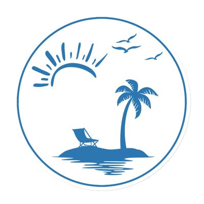 Vacation Vibes Circle Magnet