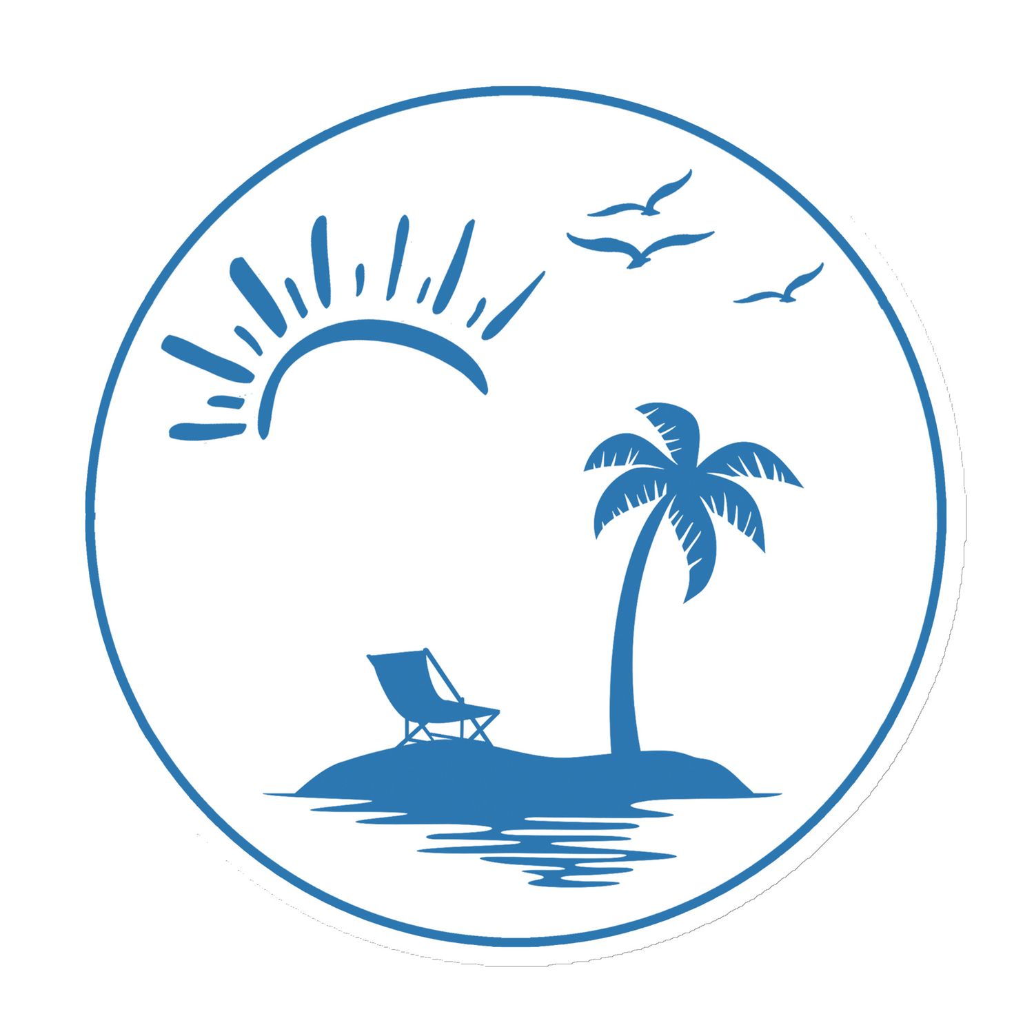 Vacation Vibes Circle Magnet
