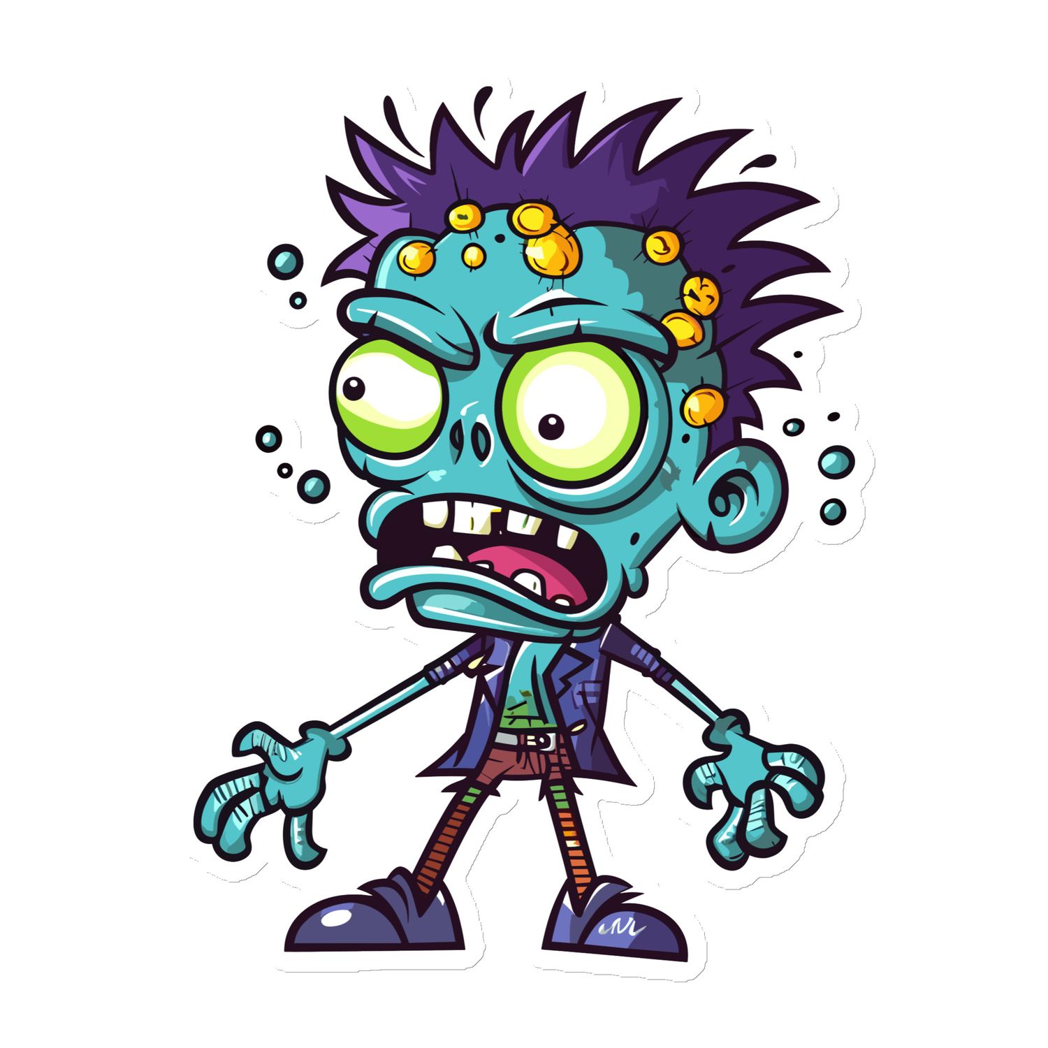 Halloween Cartoon Zombie (1) Magnet