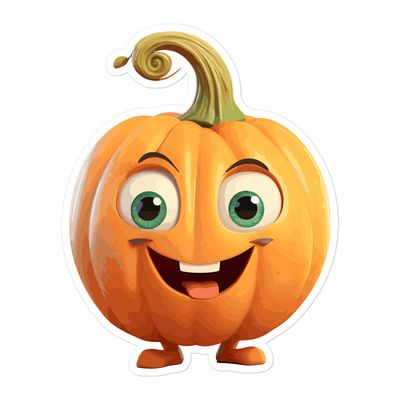Halloween Happy Pumpkin (1) Sticker