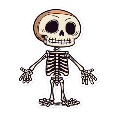 Halloween Skeleton (1) Sticker