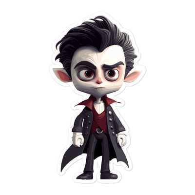 Halloween Vampire Boy (1) Sticker