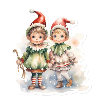 Christmas Elves (1) Magnet