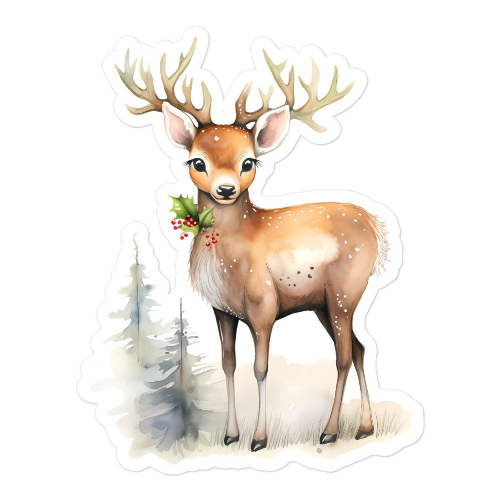Christmas Reindeer (1) Sticker