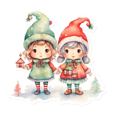 Christmas Elves (2) Magnet
