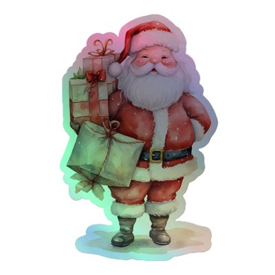 Santa Claus (6) Holographic Sticker