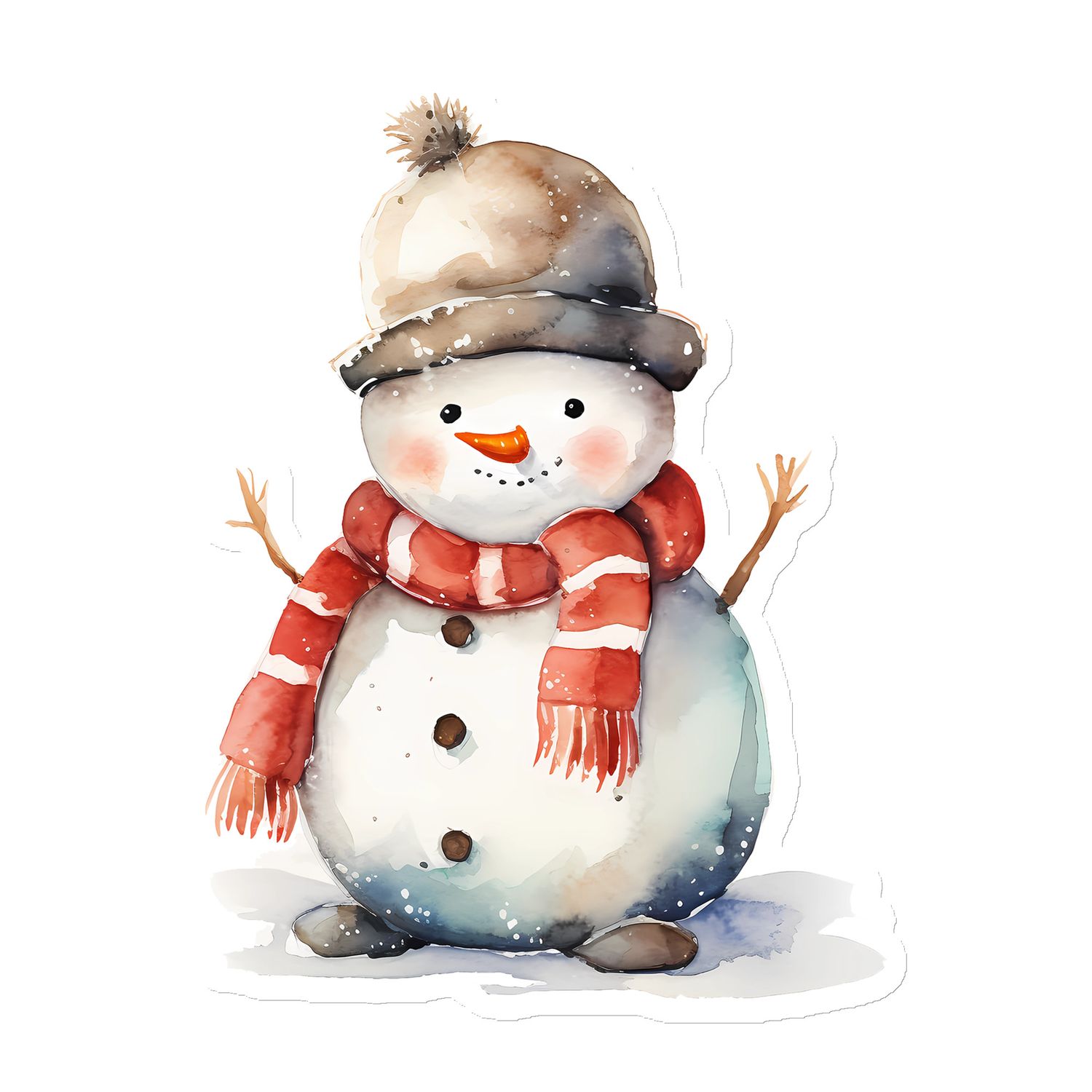 Christmas Snowman (2) Magnet