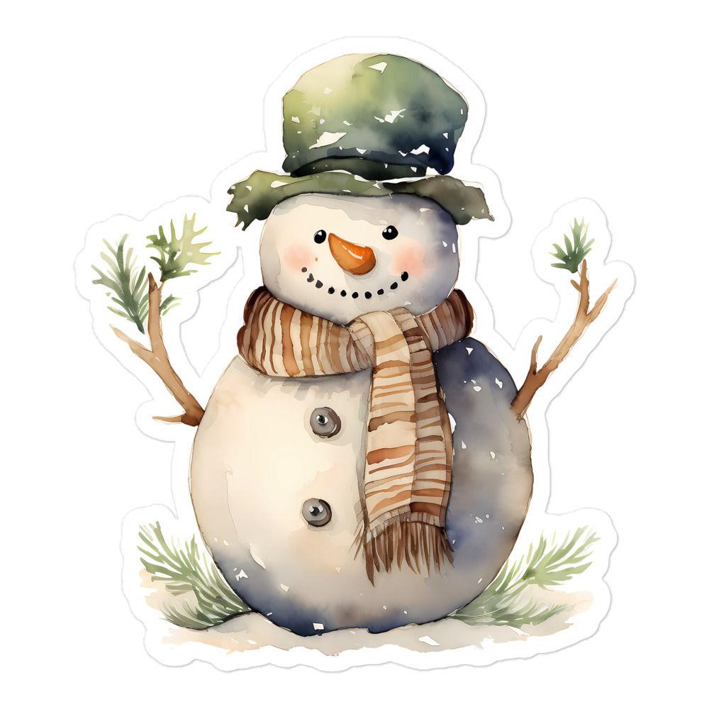 Christmas Snowman (3) Sticker