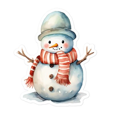 Christmas Snowman (4) Sticker