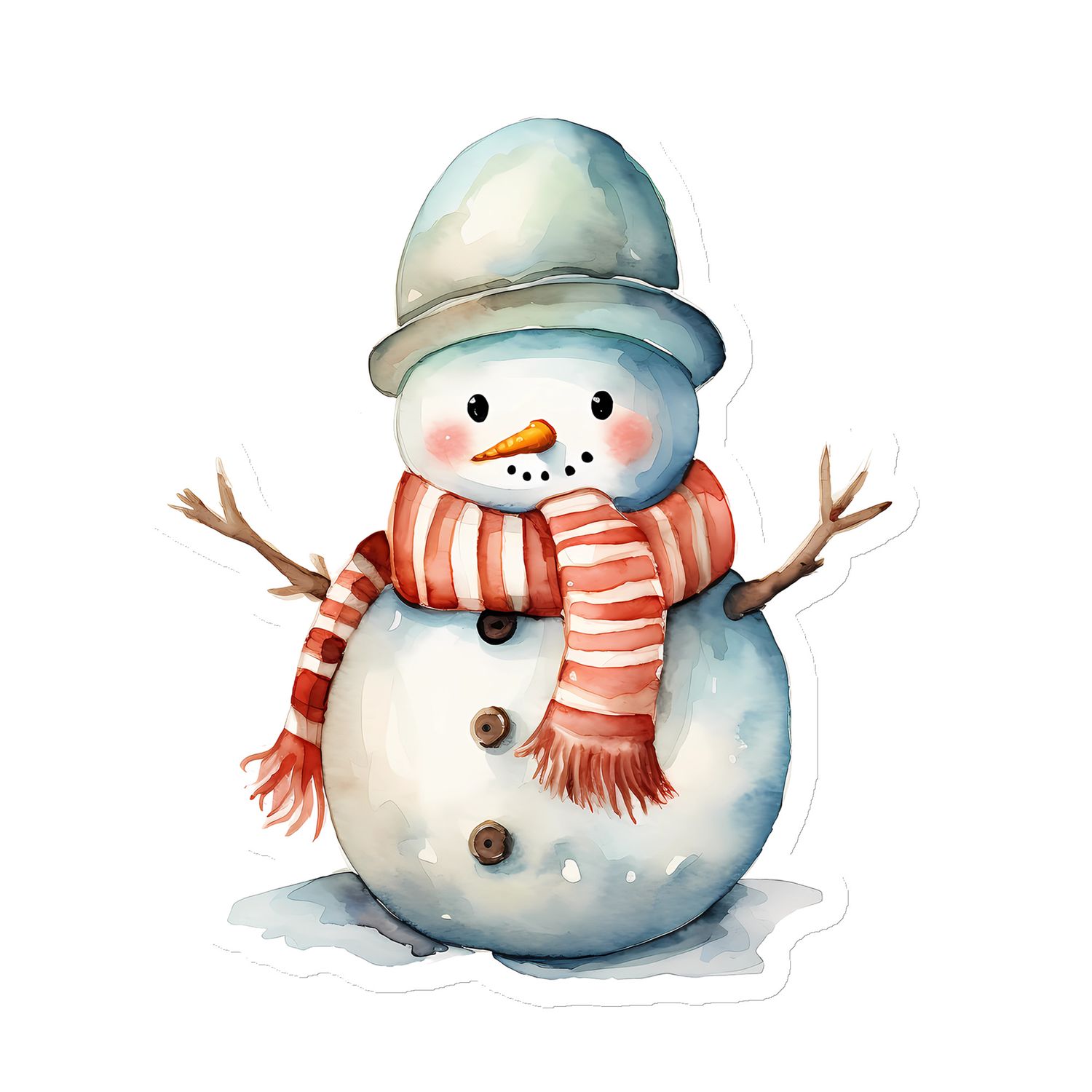 Christmas Snowman (4) Magnet