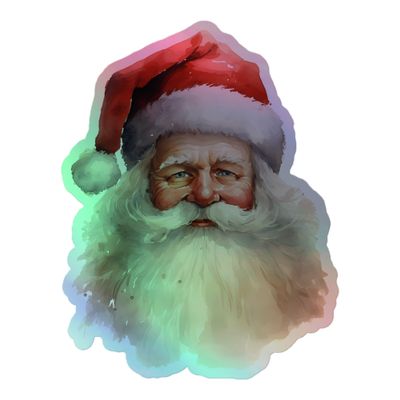 Santa Claus (11) Holographic Sticker