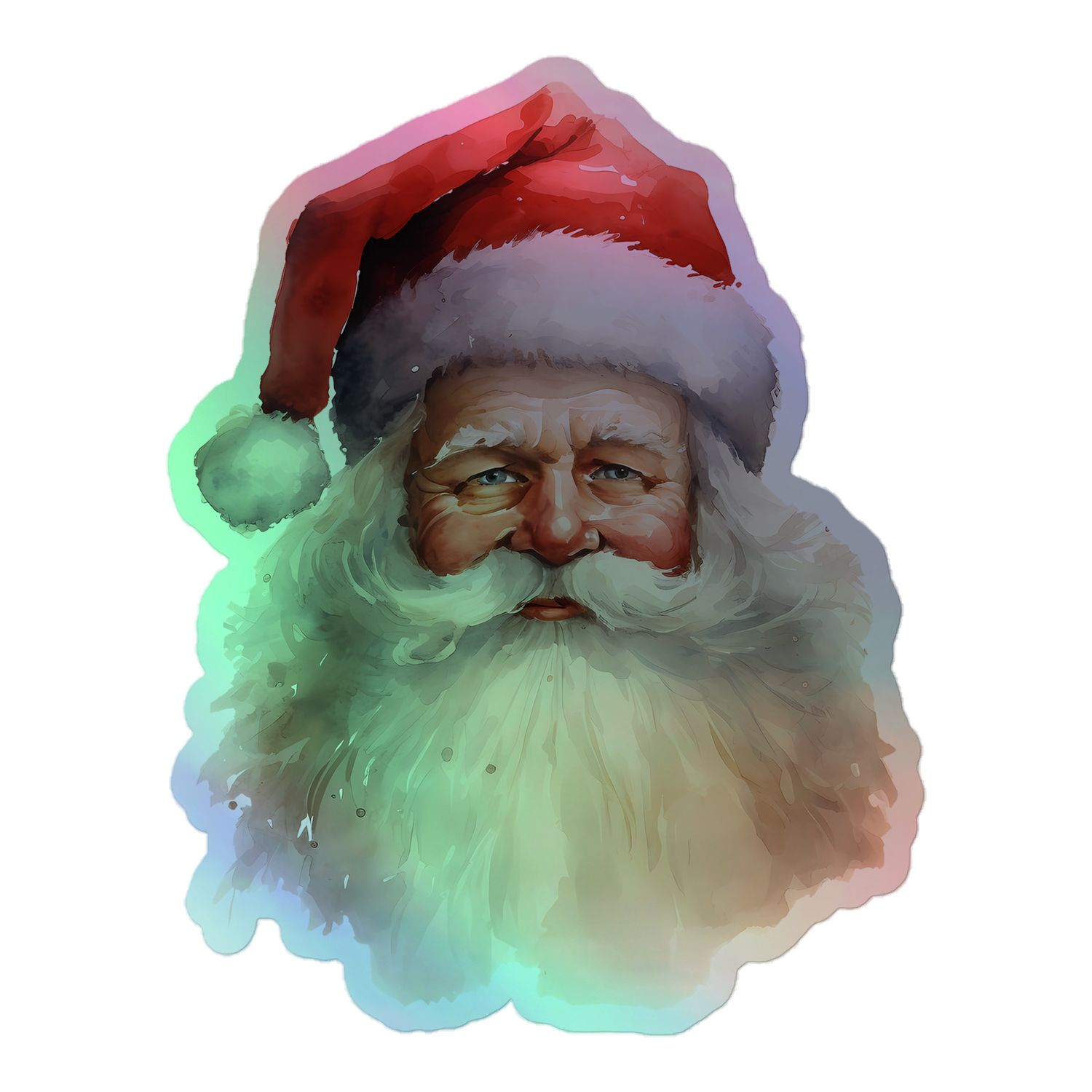 Santa Claus (11) Holographic Sticker