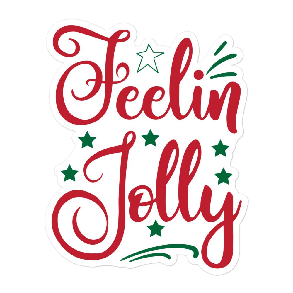 Christmas Feelin&#39; Jolly Sticker