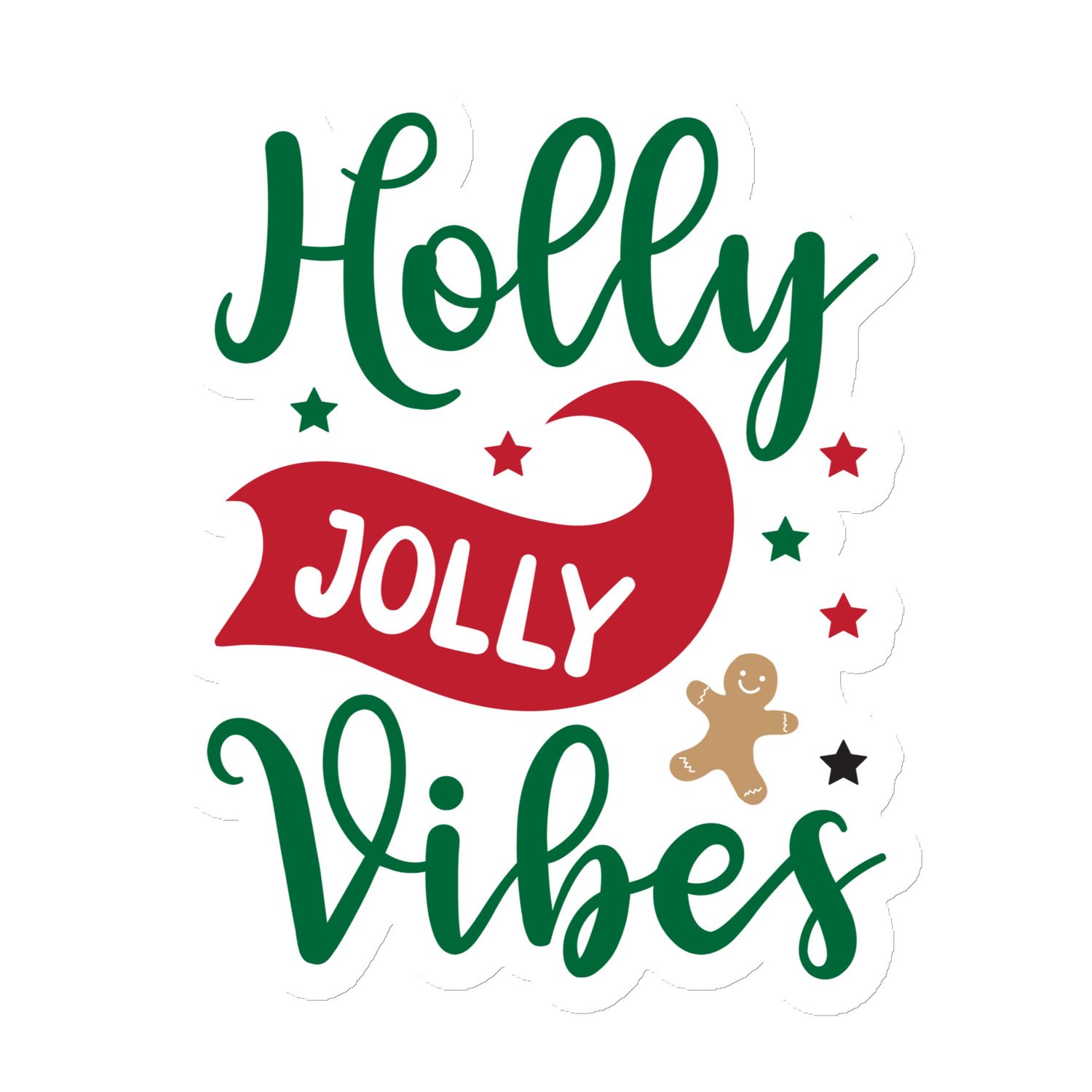Christmas Holly Jolly Vibes Magnet