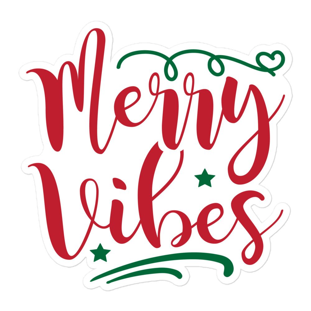 Christmas Merry Vibes Sticker