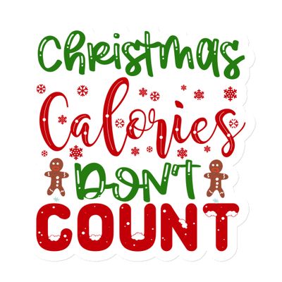 Christmas Calories Don&#39;t Count Magnet