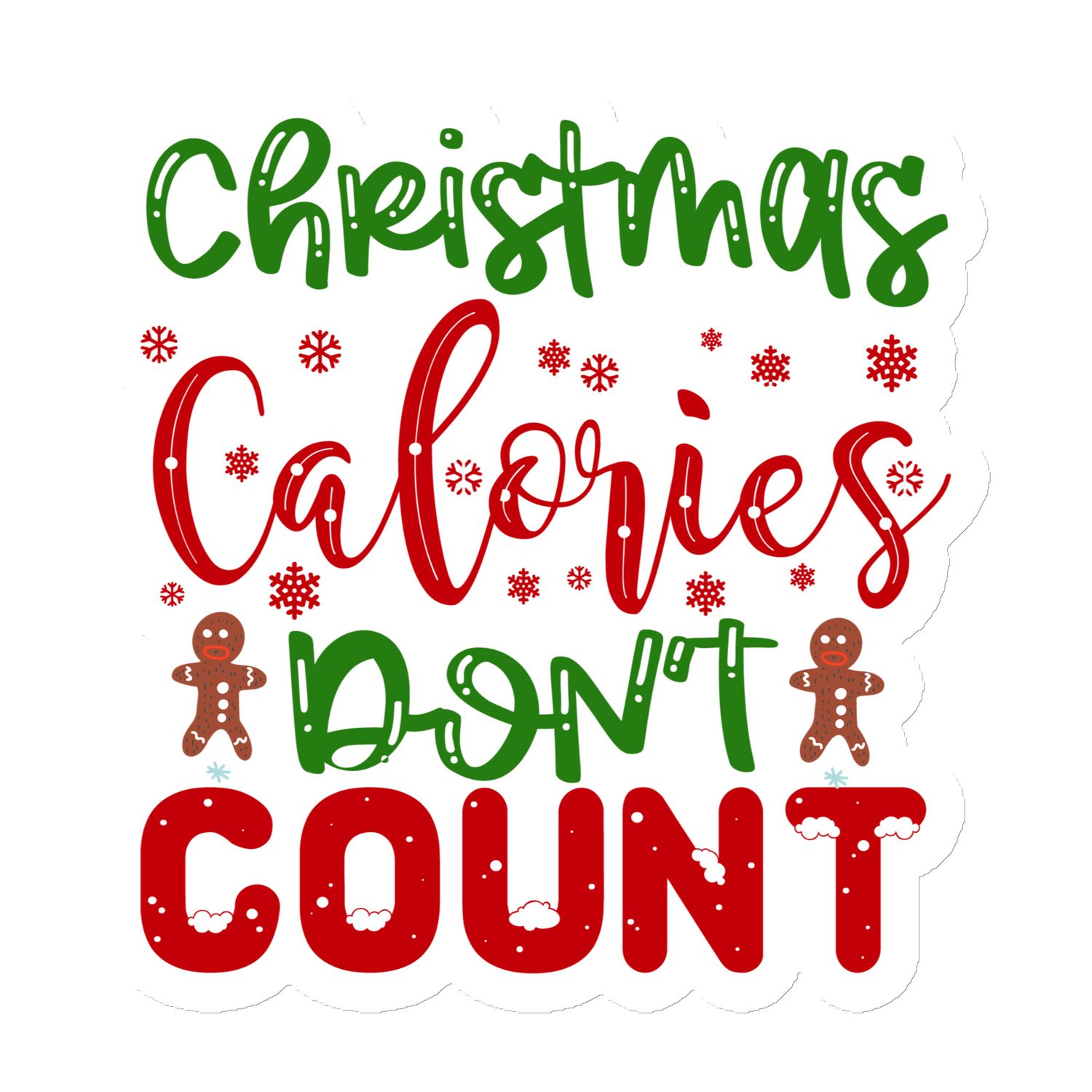 Christmas Calories Don&#39;t Count Magnet