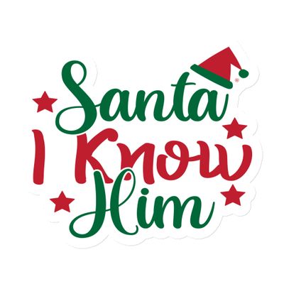 Santa I Know Him Magnet