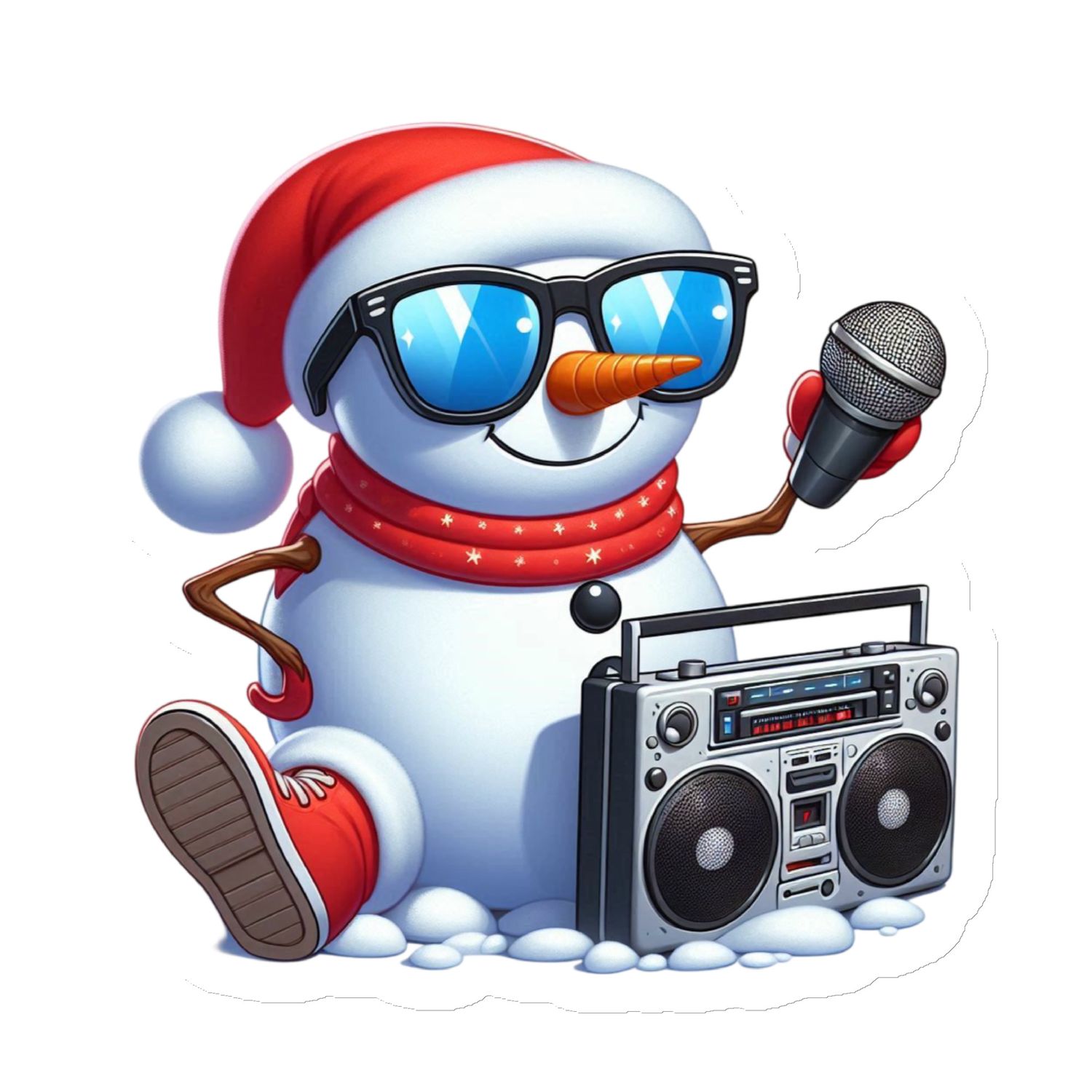 Cool Christmas Snowman Magnet