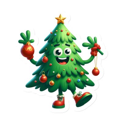 Funny Christmas Tree Magnet