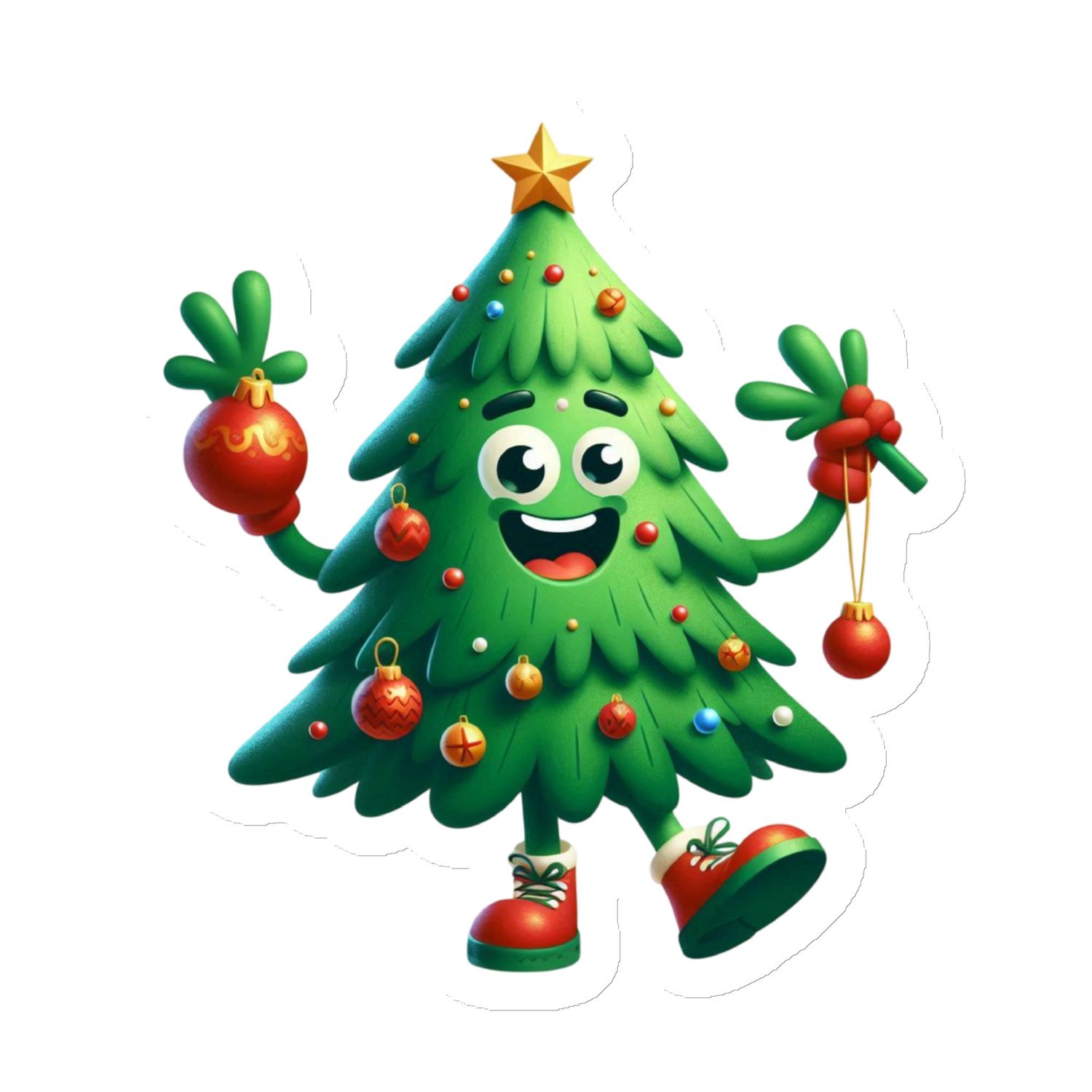 Funny Christmas Tree Magnet