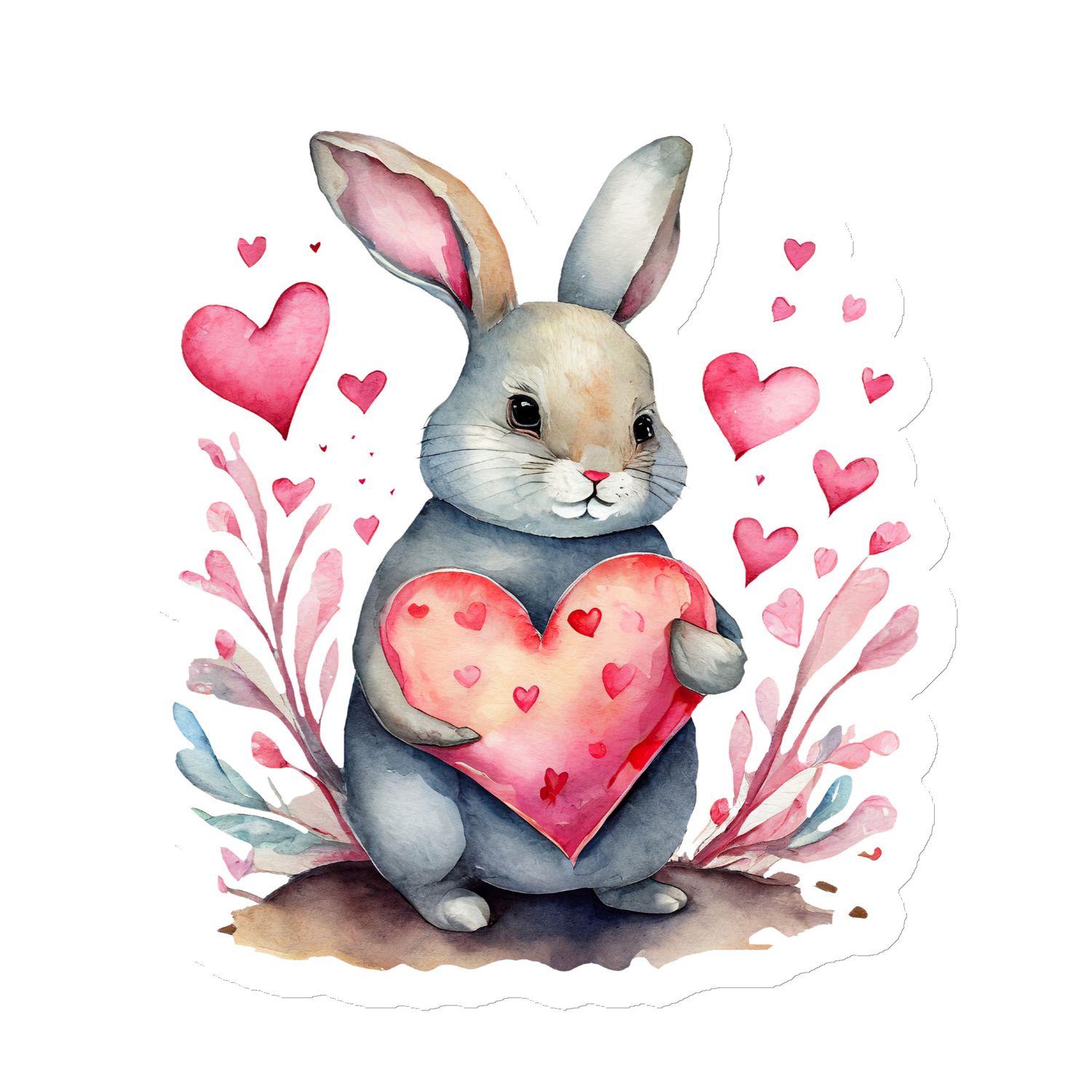 Valentine Rabbit Magnet