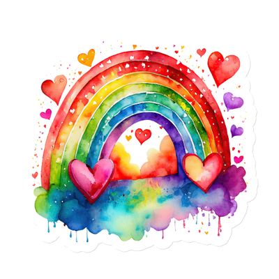 Valentine Love Rainbow Magnet