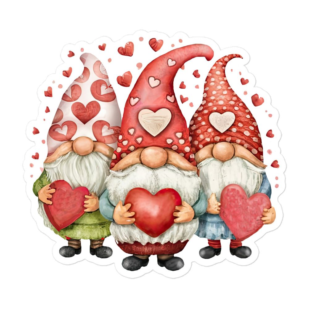 Valentine Love Gnomes Sticker